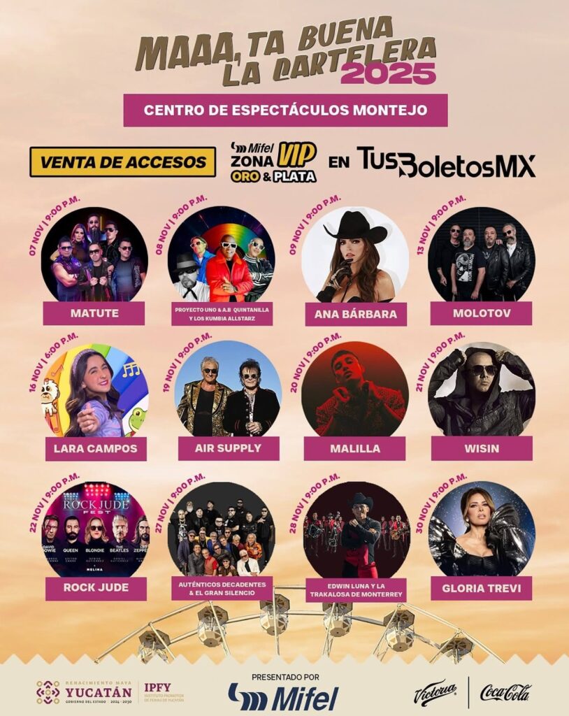 centro de espectaculos feria yucatán 2025
