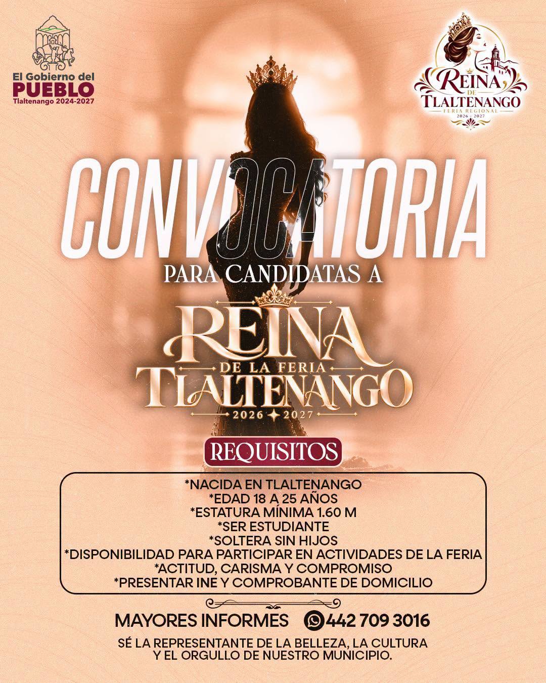 convocatoria reina feria tlaltenango 2026 2027