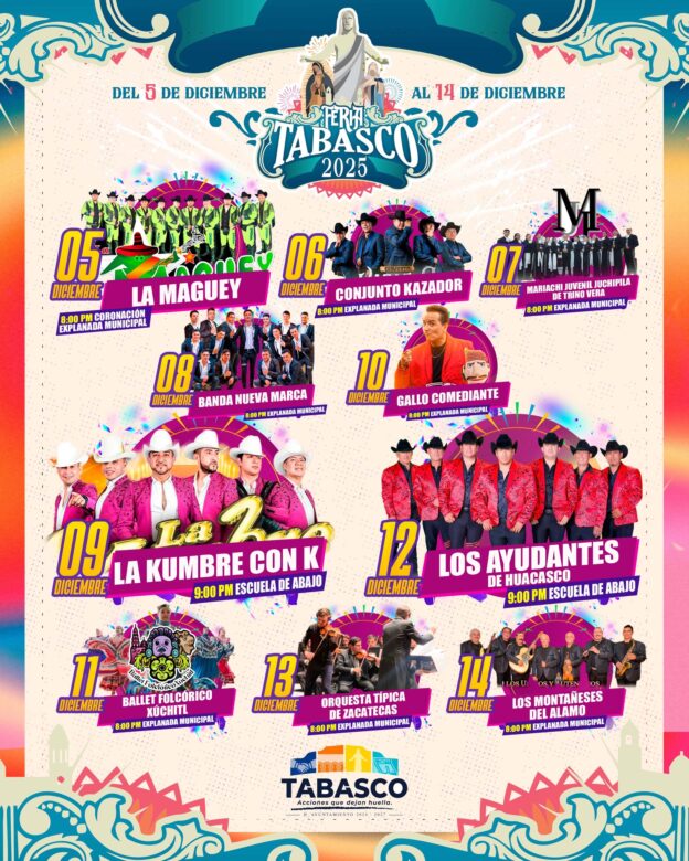 feria tabasco zacatecas 2025
