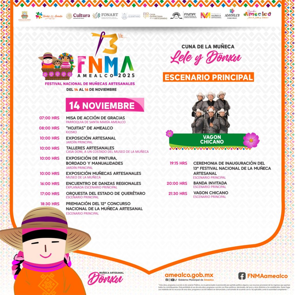programa festival de muñecas artesanales amealc 2025