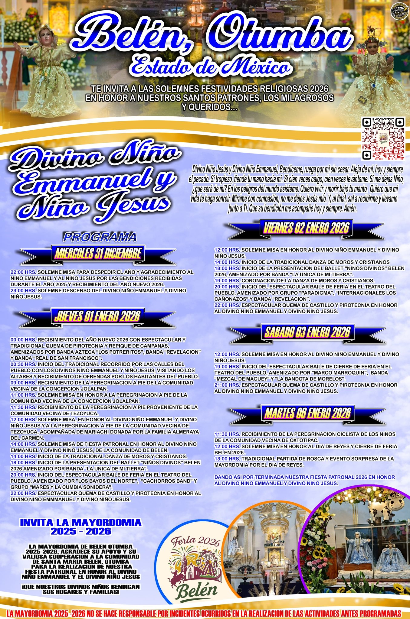 programa religioso feria belen 2026