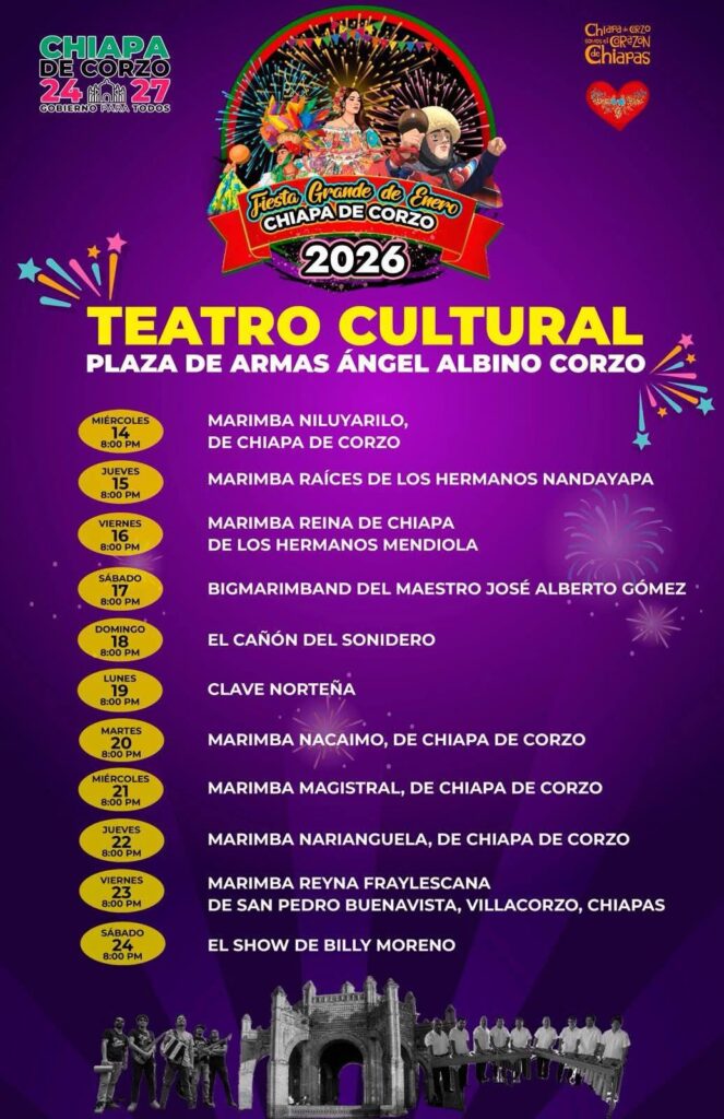 teatro cultural fiesta grande chiapa de corzo