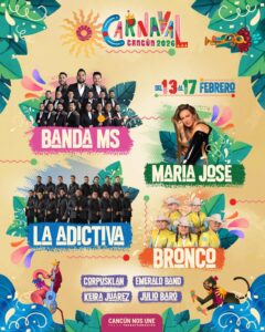 cartelera carnaval cancún 2026
