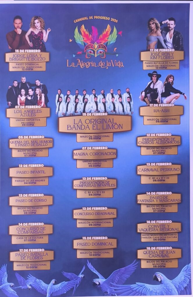 carnaval progreso 2026