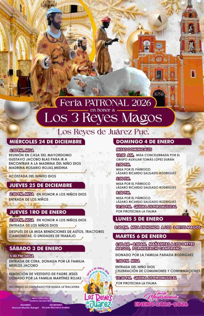 feria patronal los reyes de juárez 2026