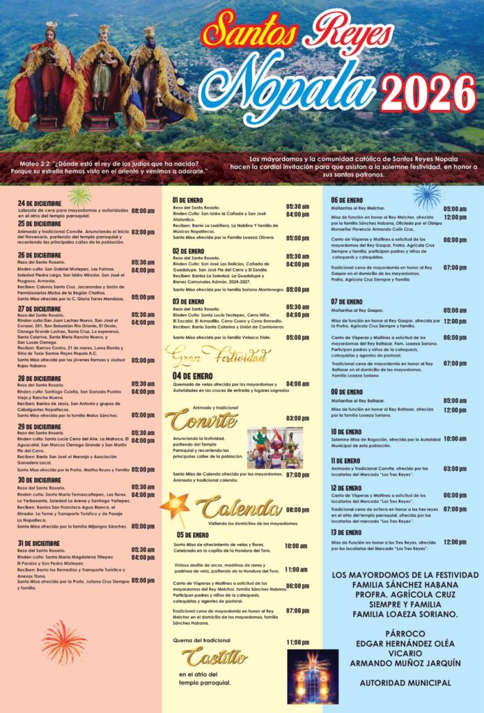 programa feria santos reyes nopala 2026