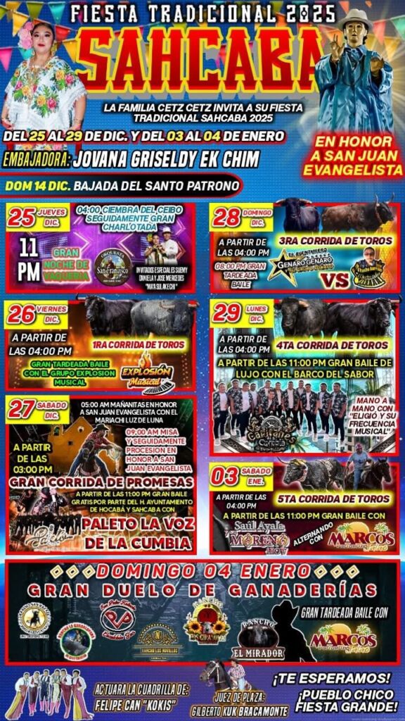 fiesta tradicional sahcaba 2025