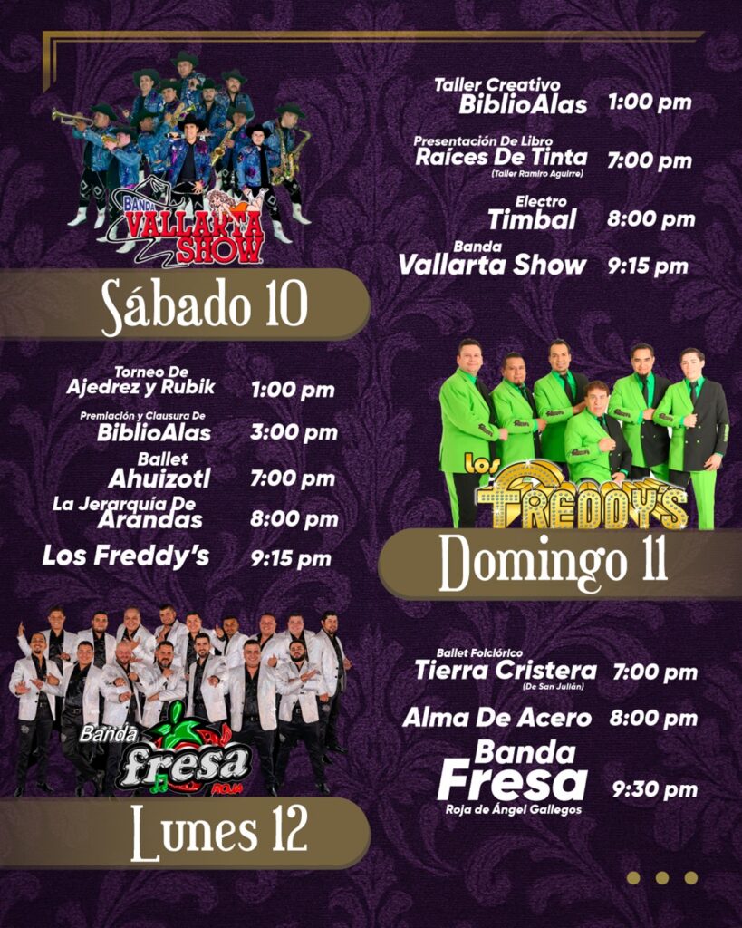 artistas fiestas de enero arandas 2026