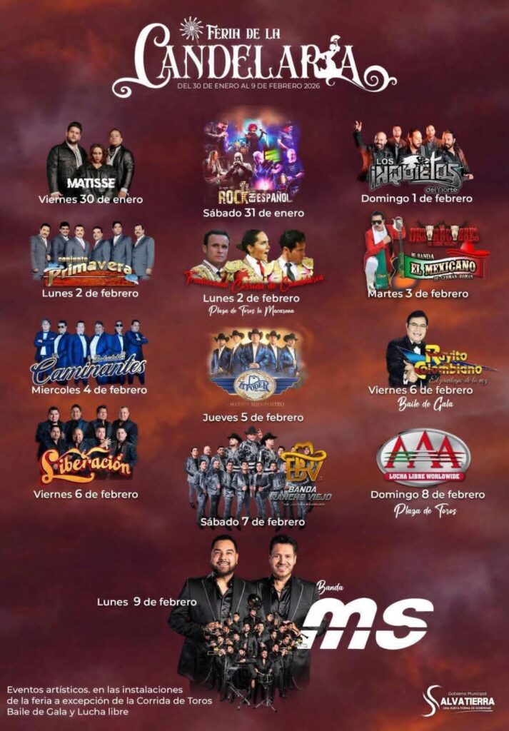programa feria de la candelaria salvatierra 2026