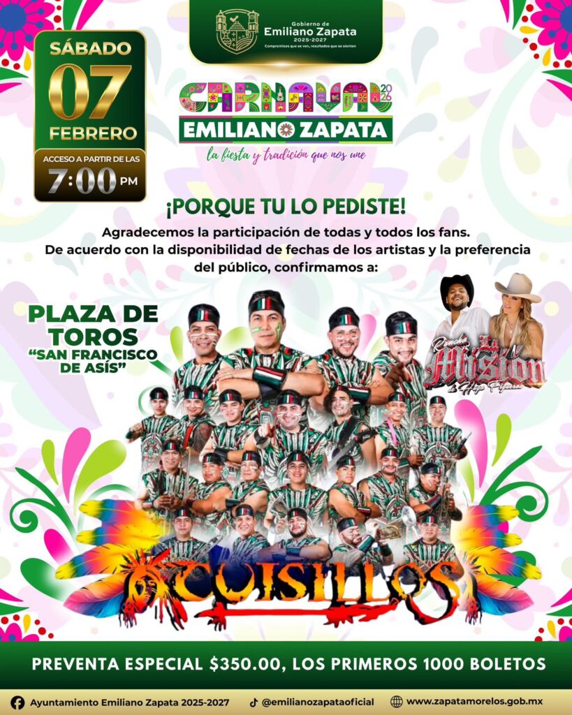 programa carnaval emiliano zapata 2026