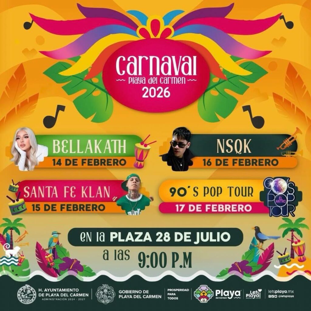 artistas playa del carmen 2026