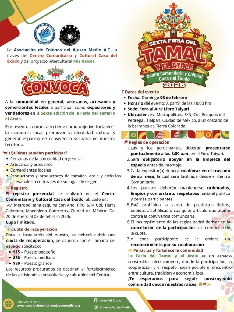 convocatoria feria del tamal 2026