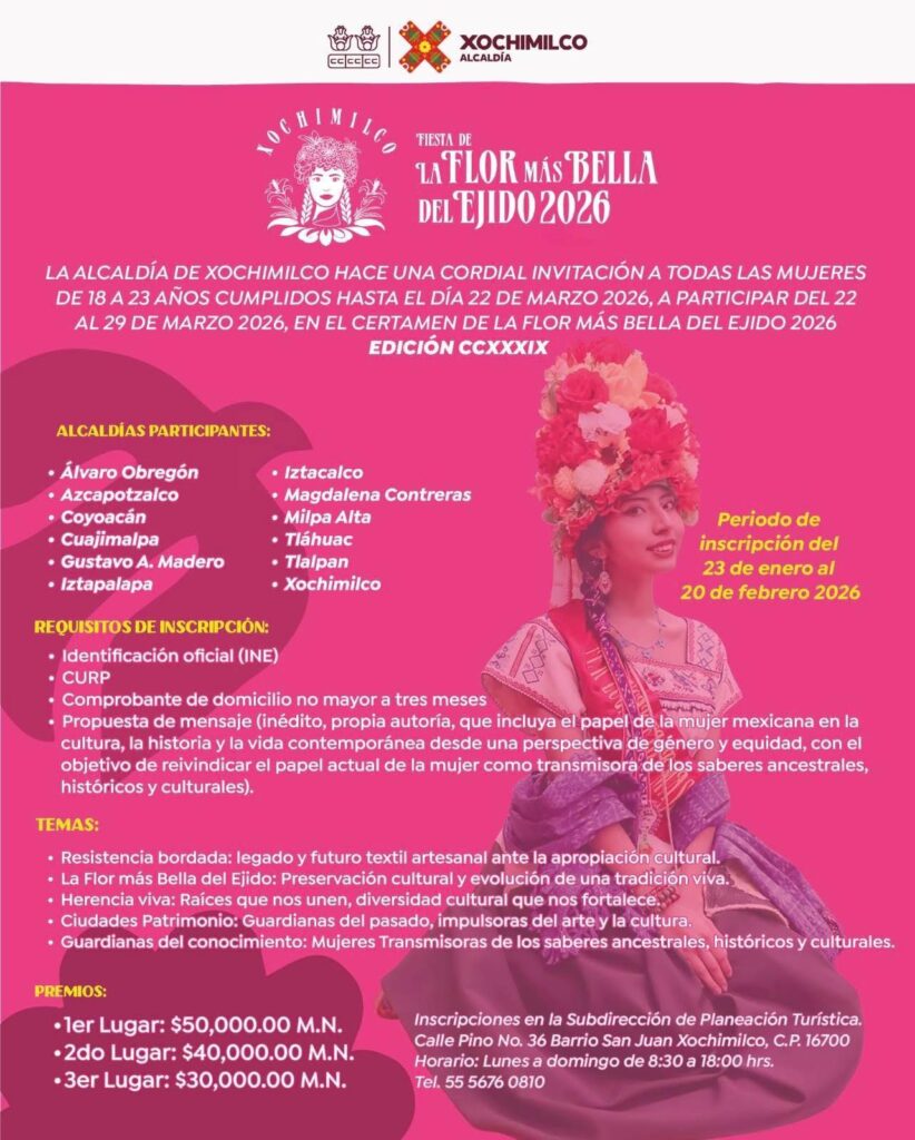 convocatoria la flor más bella del ejido 2026
