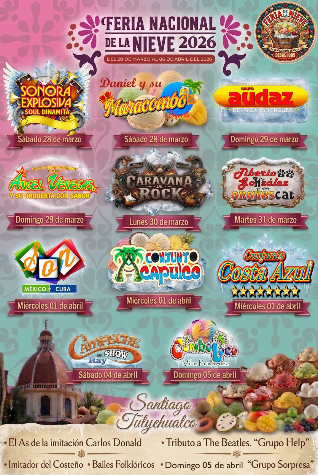 programa feria de la nieve santiago tulyehualco 2026