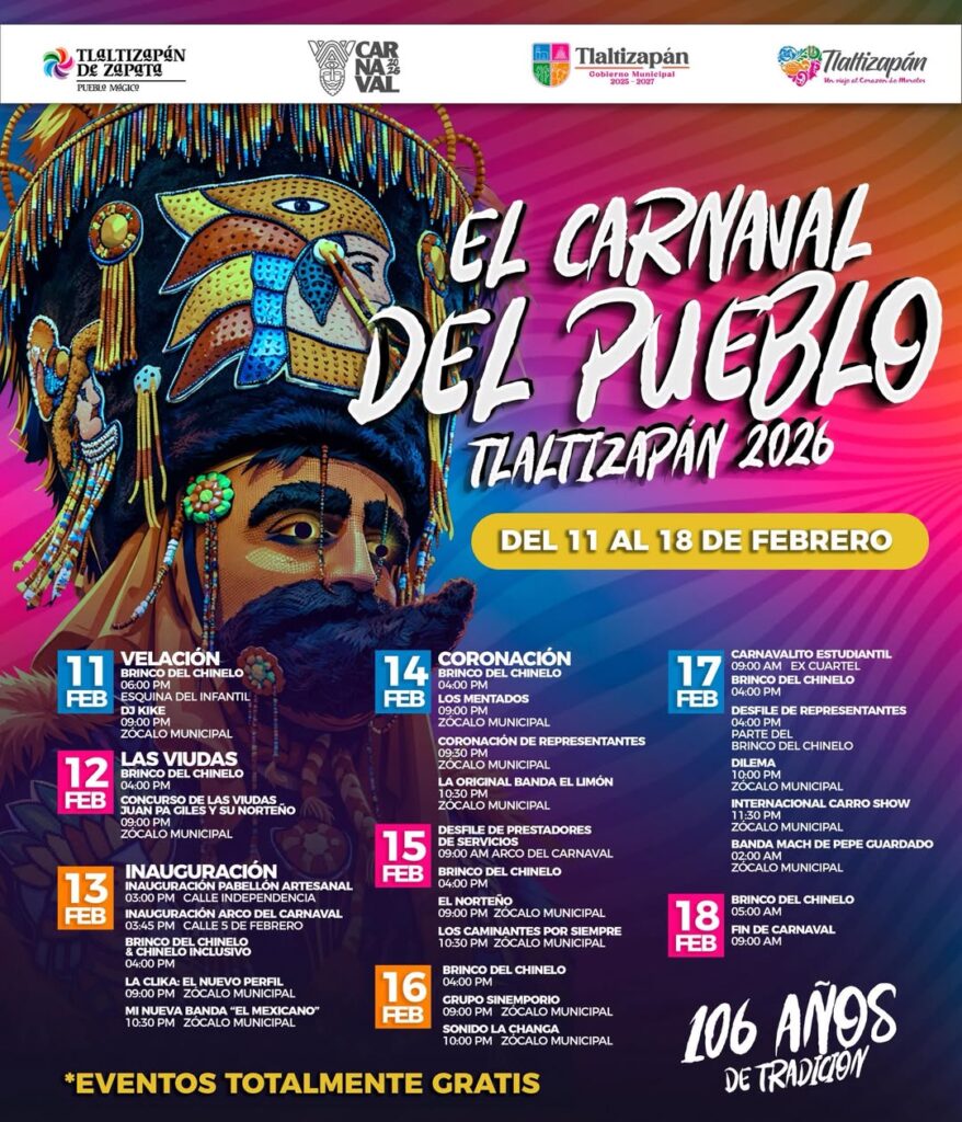 carnaval tlaltizapán 2026