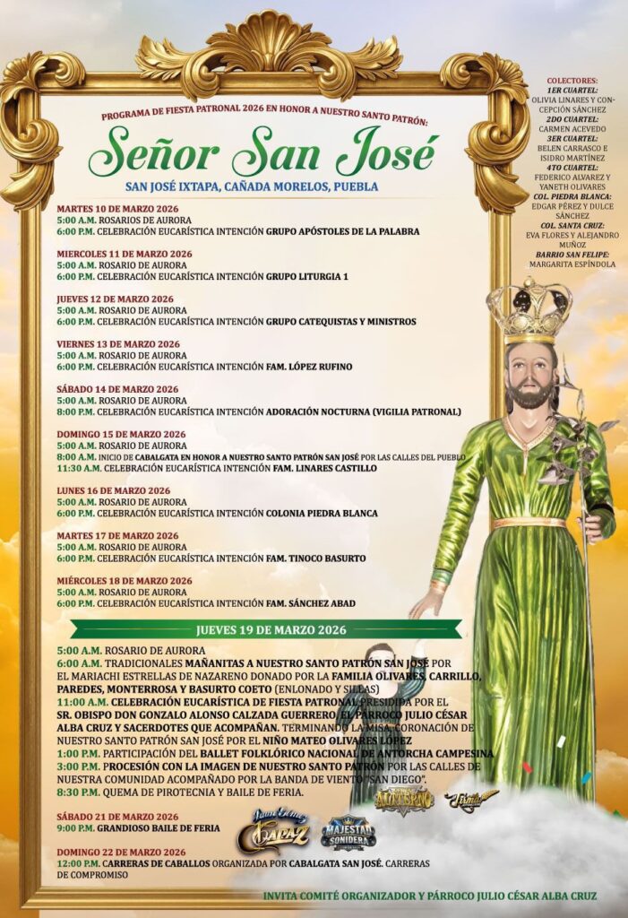 programa fiesta patronal san jose ixtapa