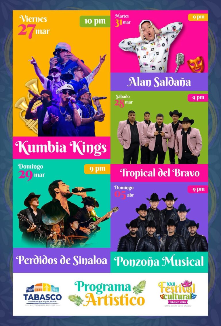 artistas festival tabasco zacatecas 2026