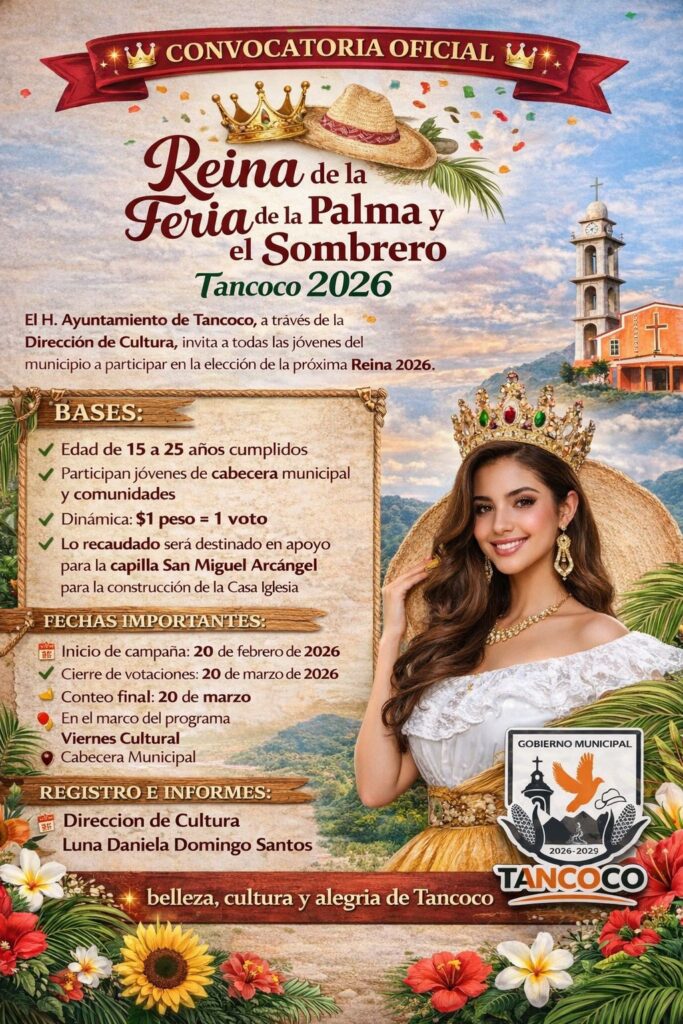 convocatoria reina feria tancoco 2026