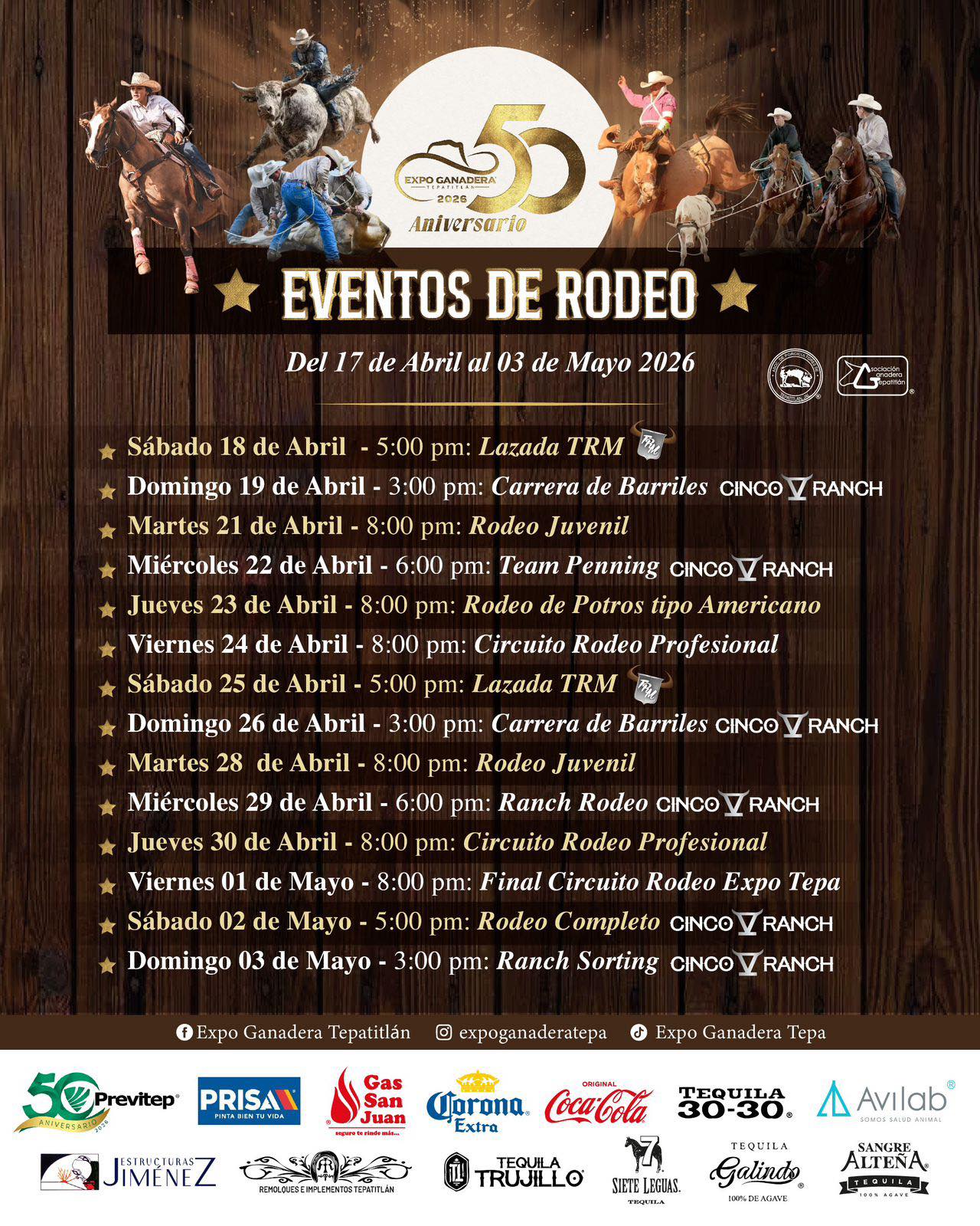 eventos de rodeo ganadera tepatitlan