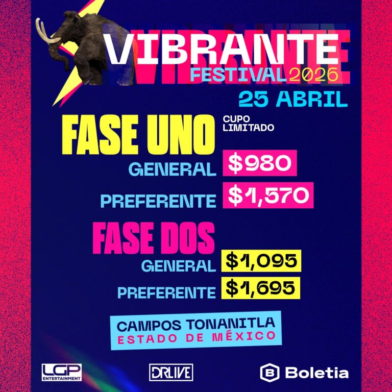 boletos vibrante festival 2026