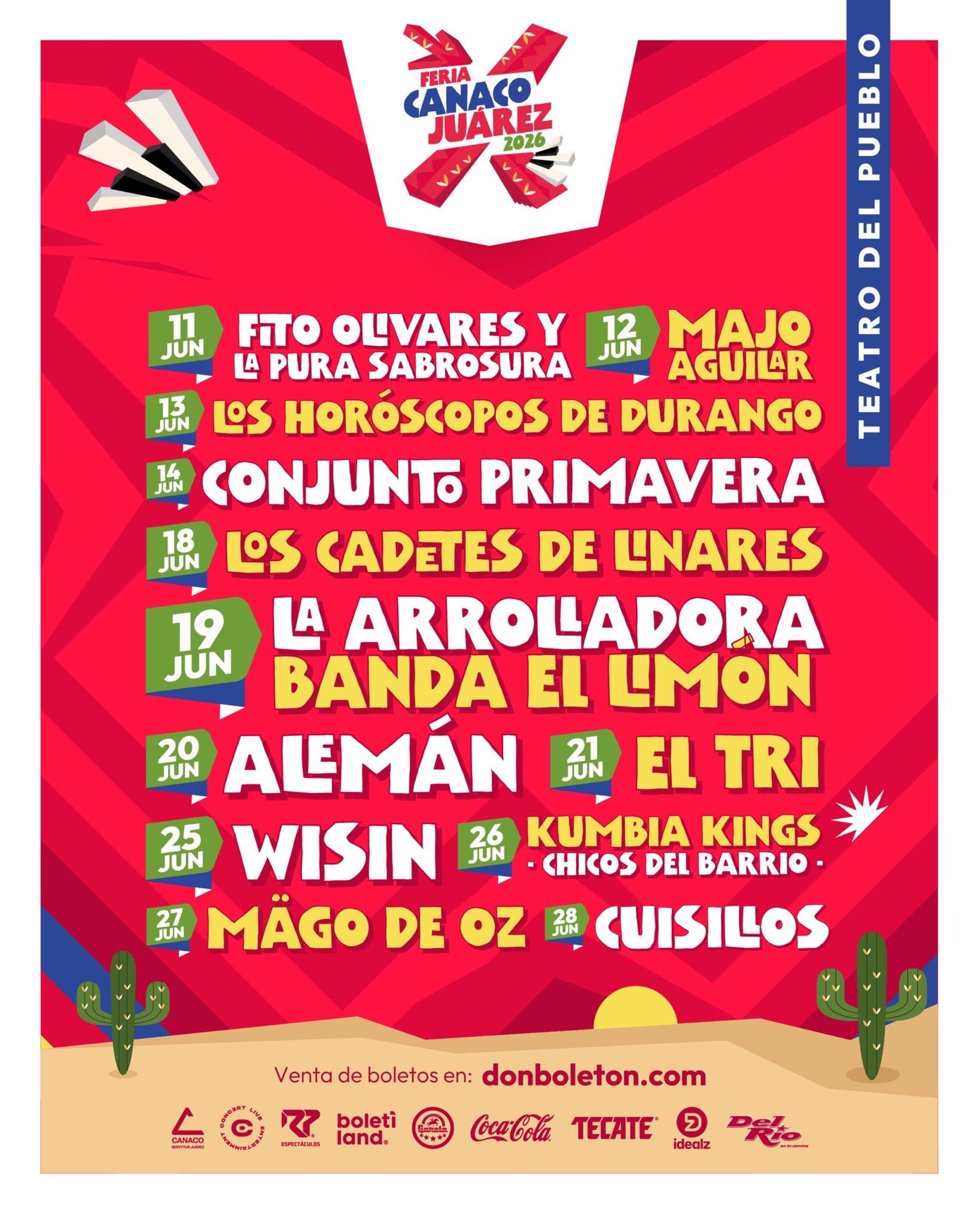 artistas feria juárez 2026