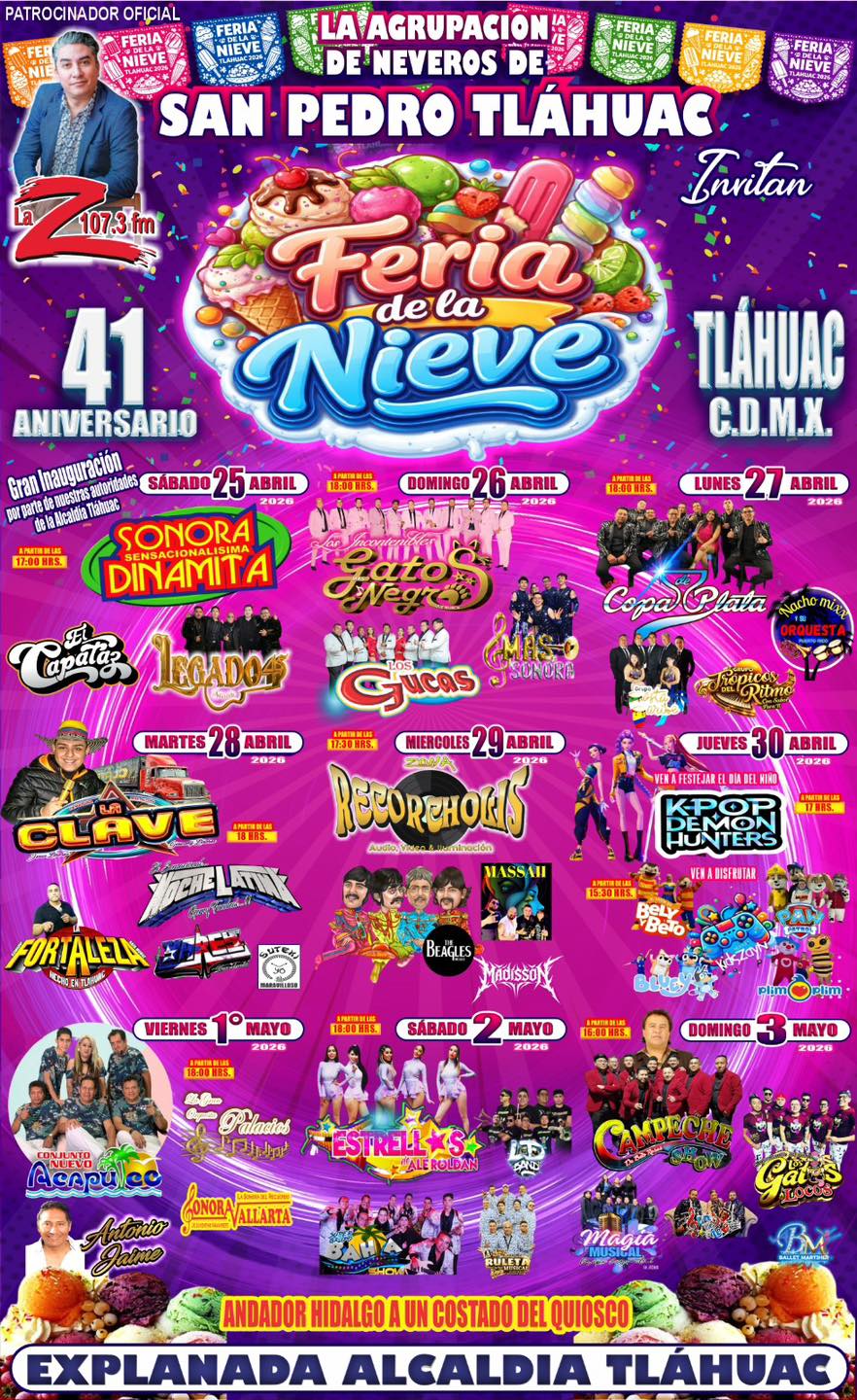 programa feria de la nieve tláhuac 2026