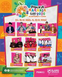 feria de la naranja alamo temapache 2026