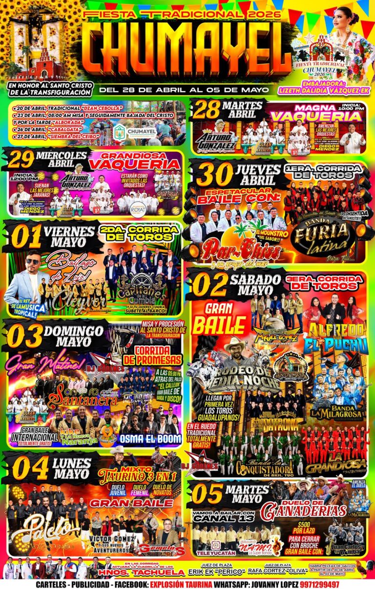 fiesta tradicional chumayel 2026