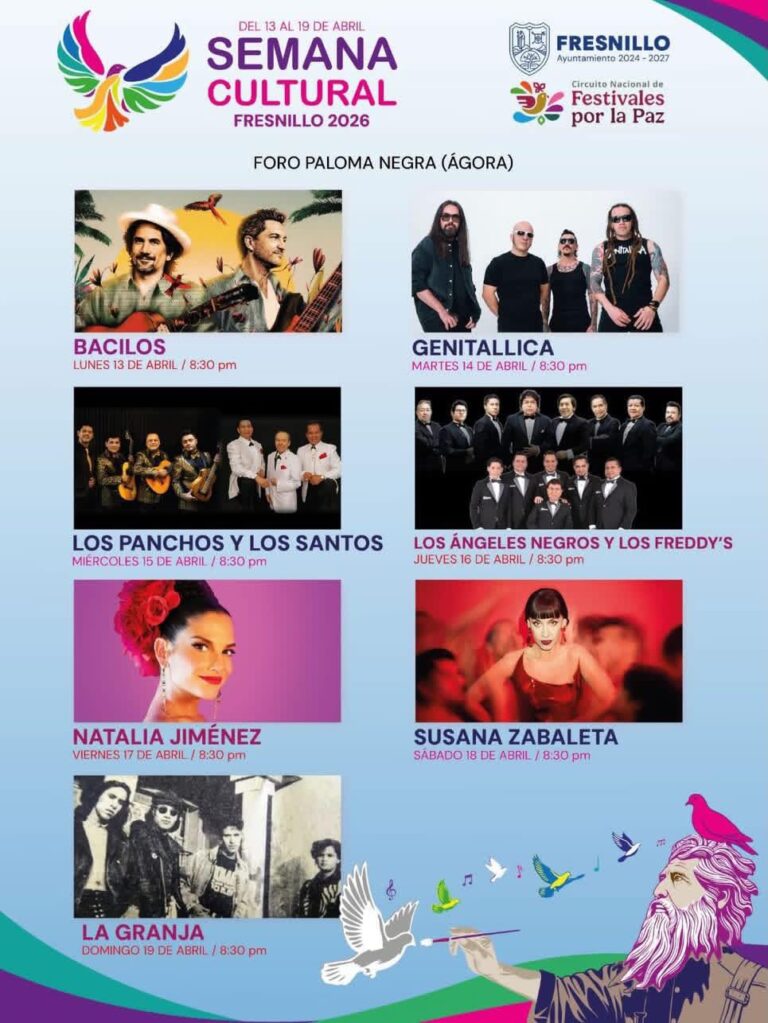 semana cultural fresnillo 2026 artistas