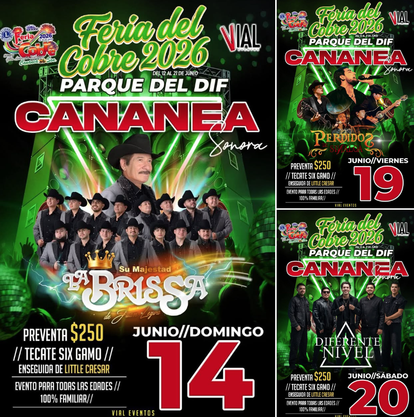 artistas feria cananea 2026