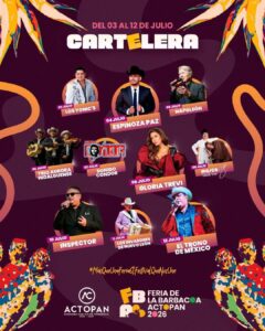 cartelera feria de la barbacoa actopan 2026
