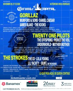 corona capital 2026 boletos y artistas