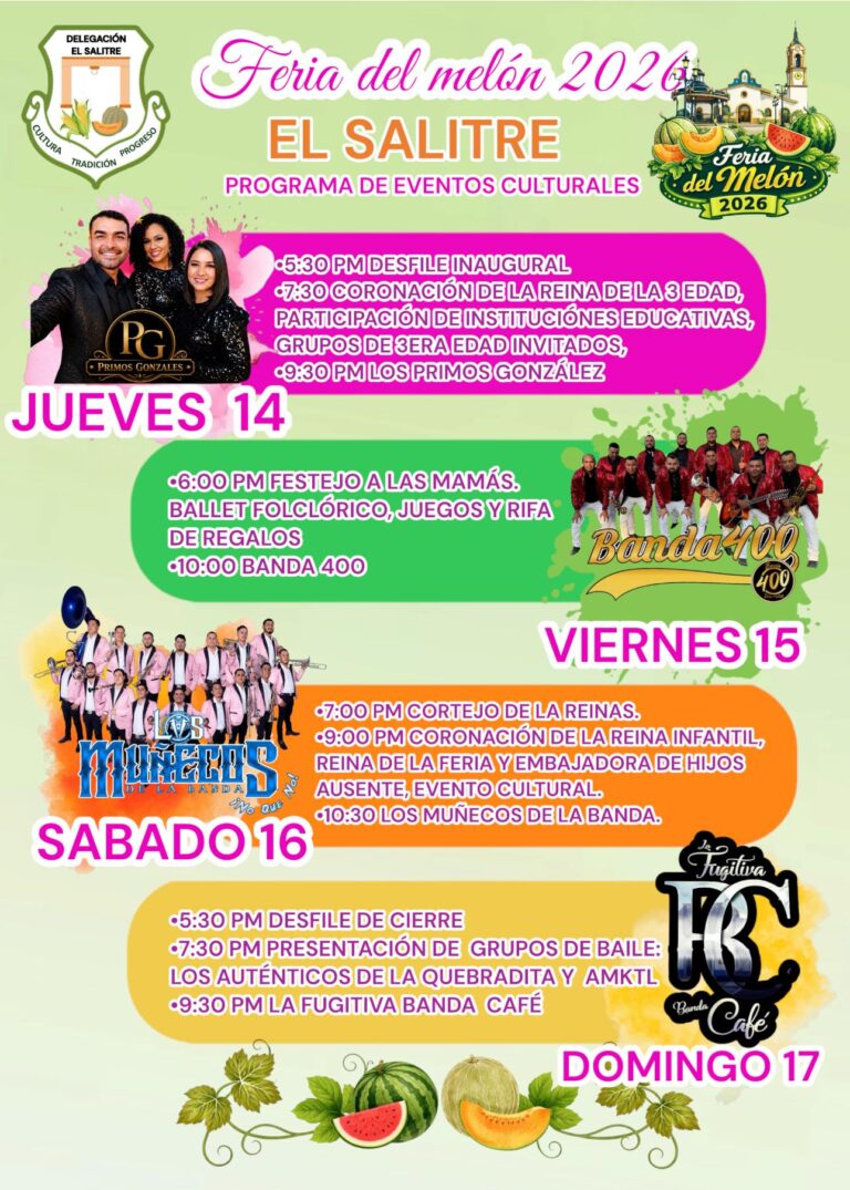 feria del melón el salitre 2026