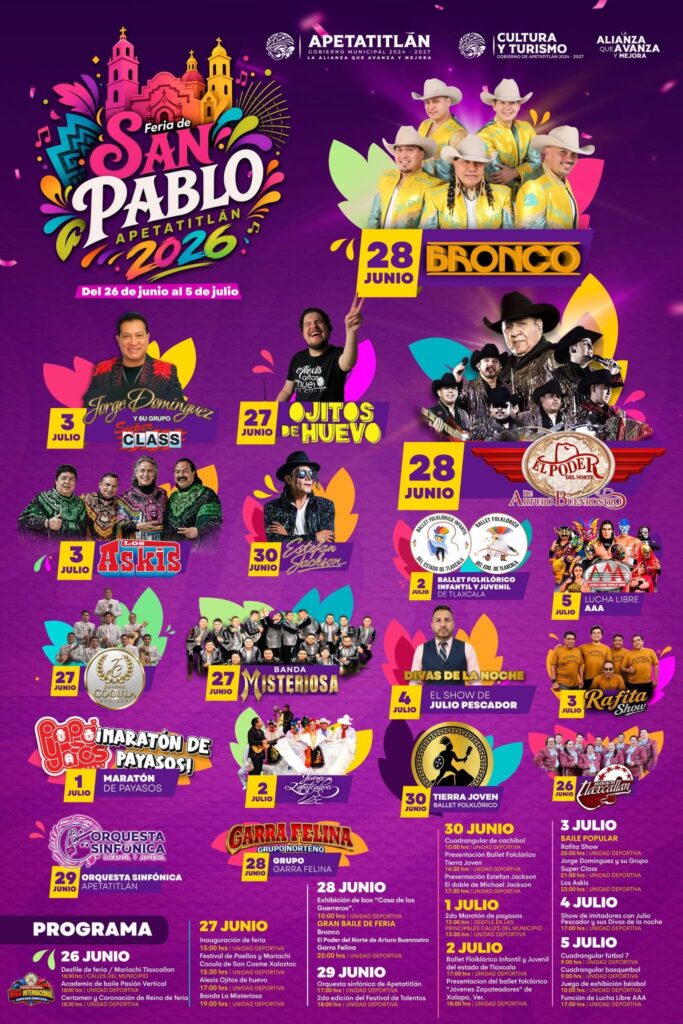 programa completo feria apetatitlán 2026