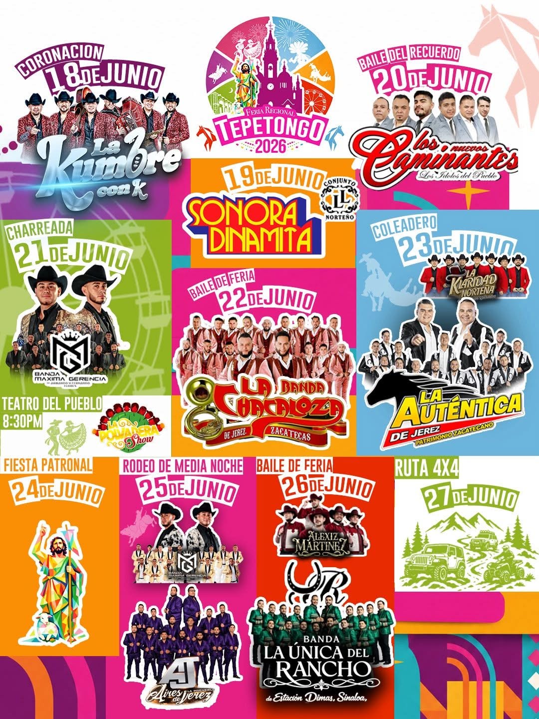 artistas feria tepetongo 2026