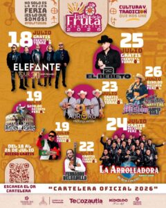 cartelera oficial feria tecozautla 2026