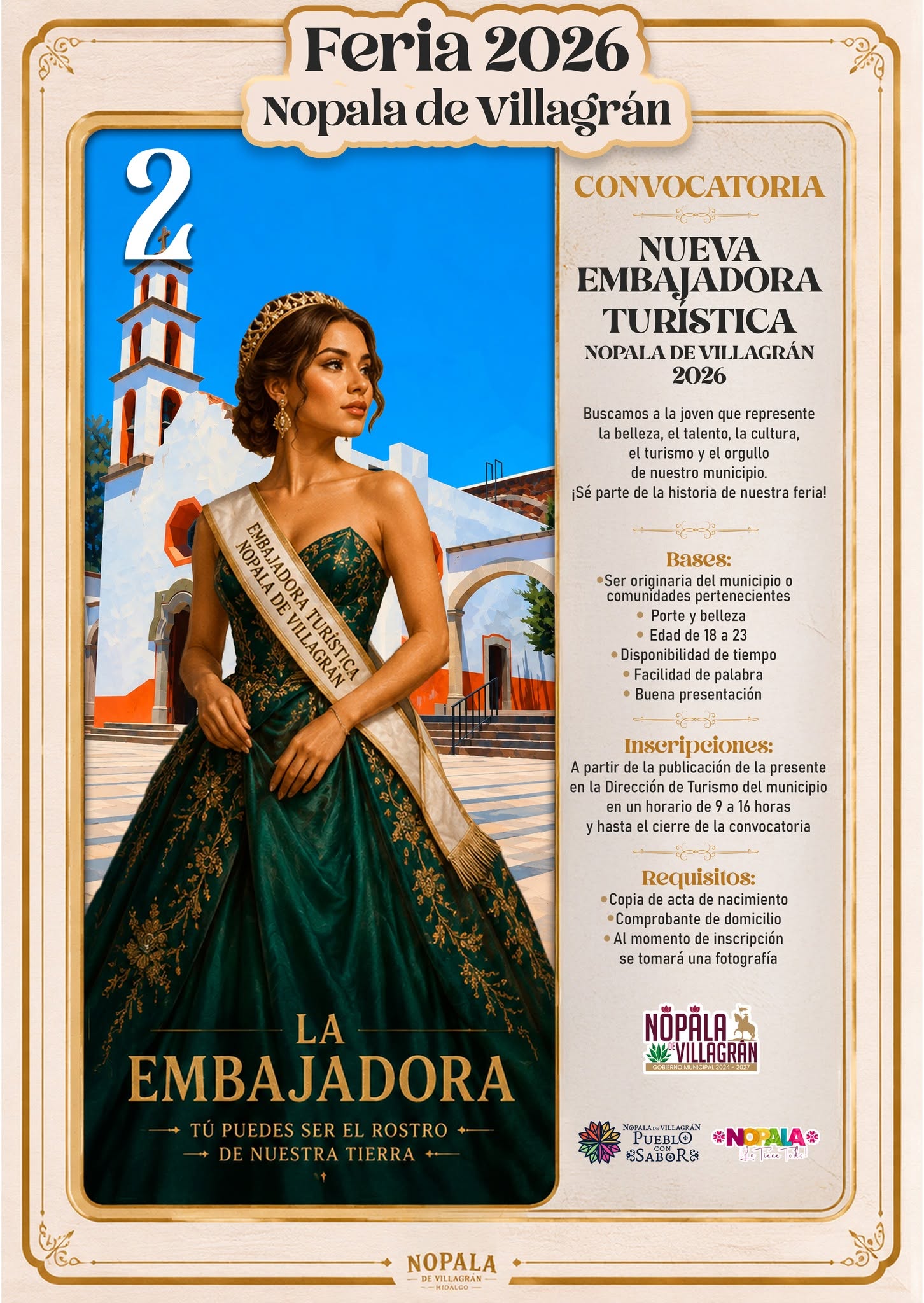 convocatoria reina feria nopala 2026