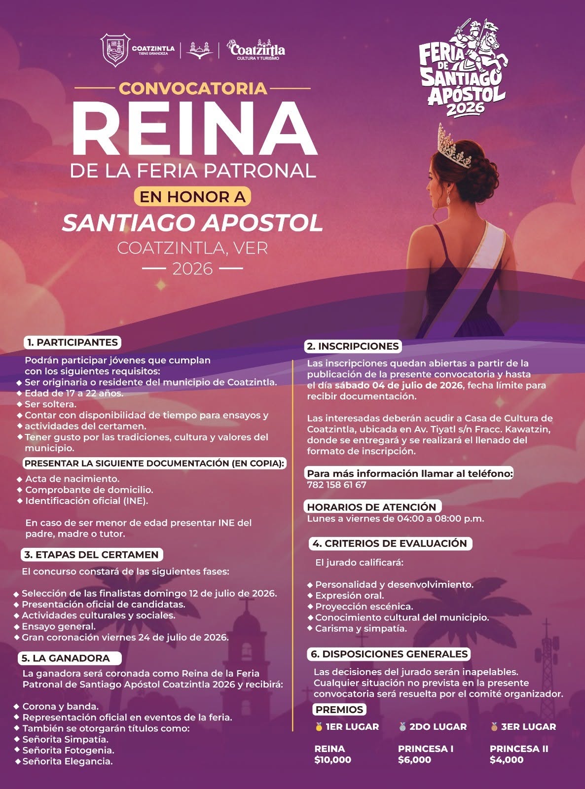 convocatoria reina feria coatzintla 2026