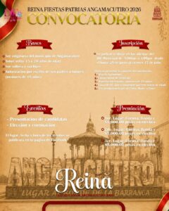 convocatoria reina fiestas patrias angamacutiro 2026