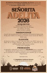 convocatoria señorita adelita 2026