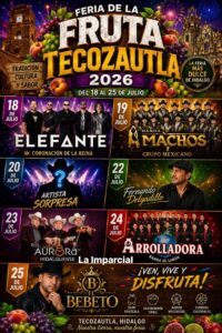 feria de la fruta tecozautla 2026