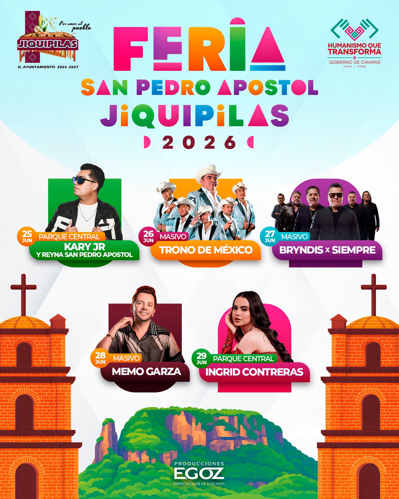 feria jiquipilas 2026 artistas