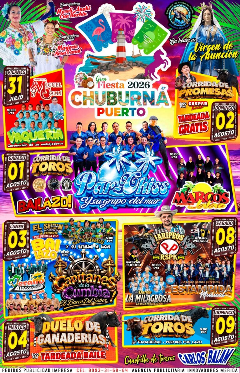 fiesta chuburná puerto 2026