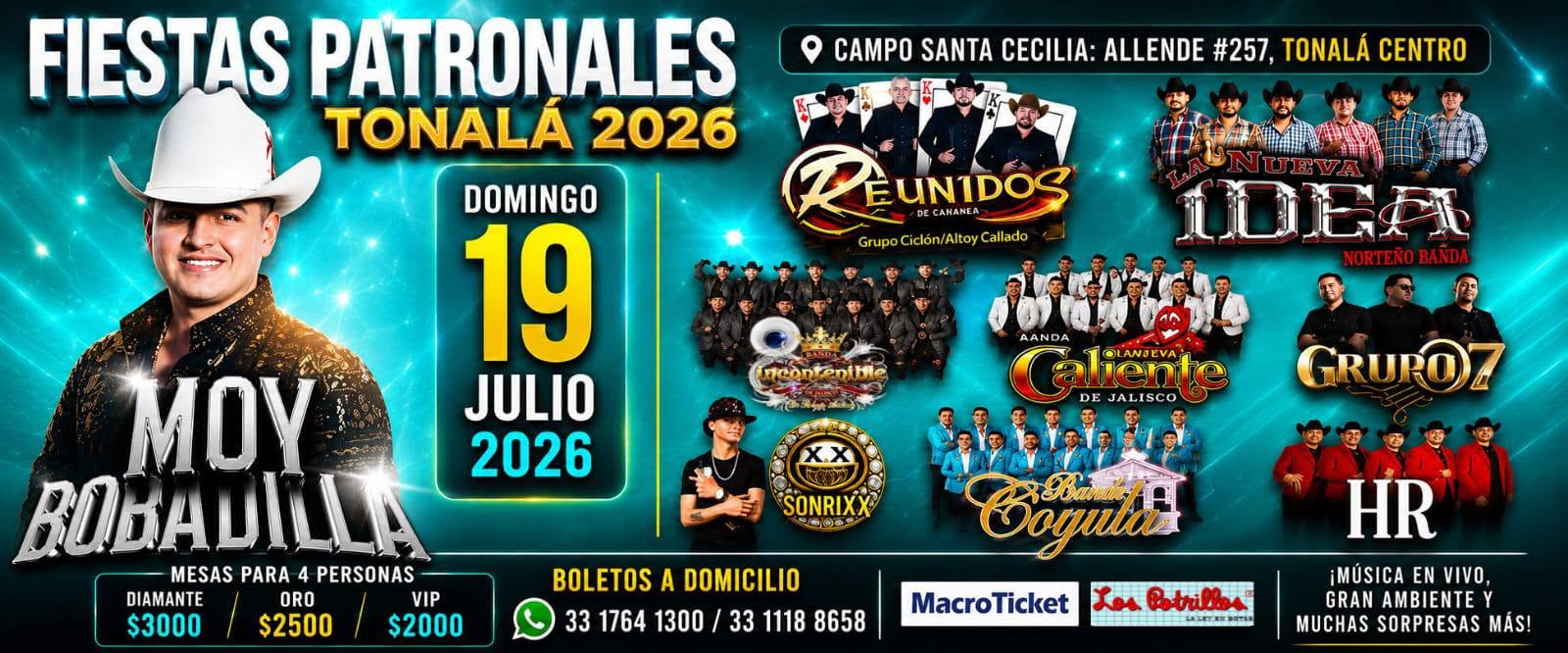 fiestas patronales tonalá 2026