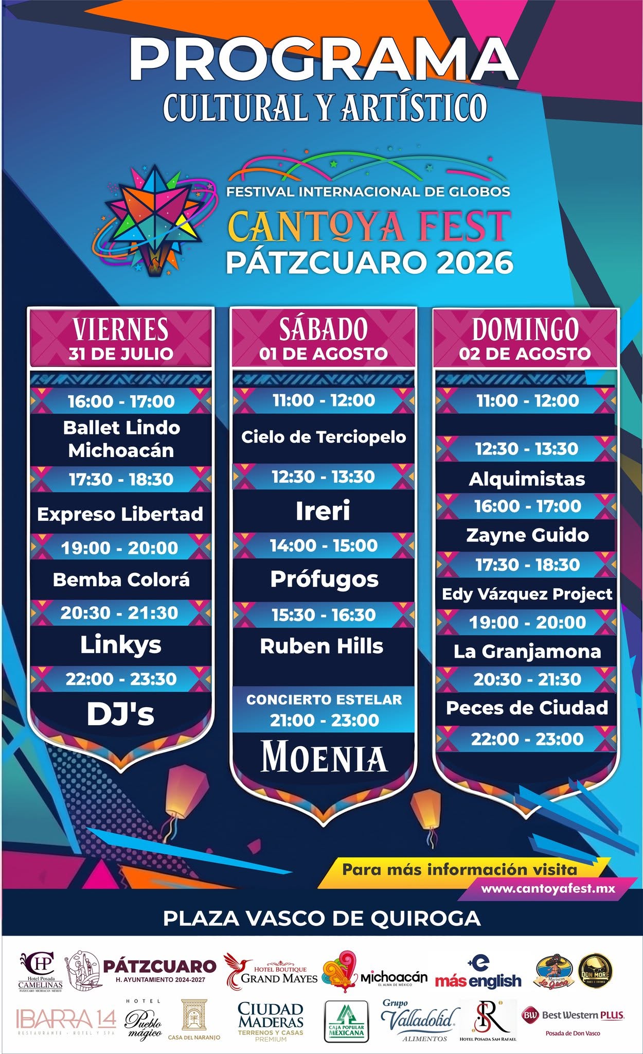 programa cantoya fest pátzcuaro 2026