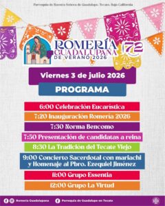 romería guadalupana tecate 2026