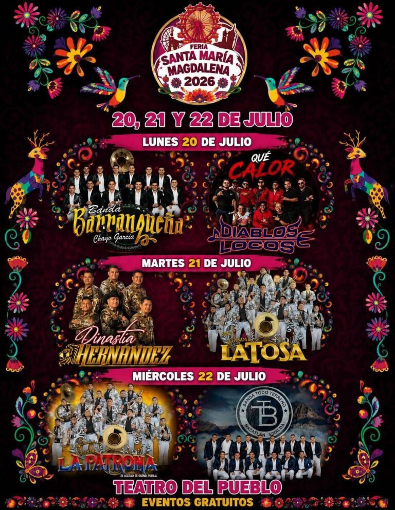 artistas feria santa maría magdalena 2026