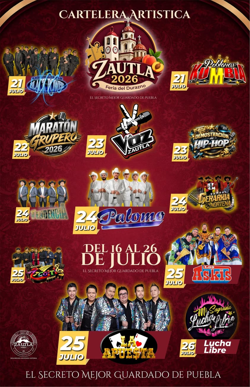 artistas feria zautla 2026