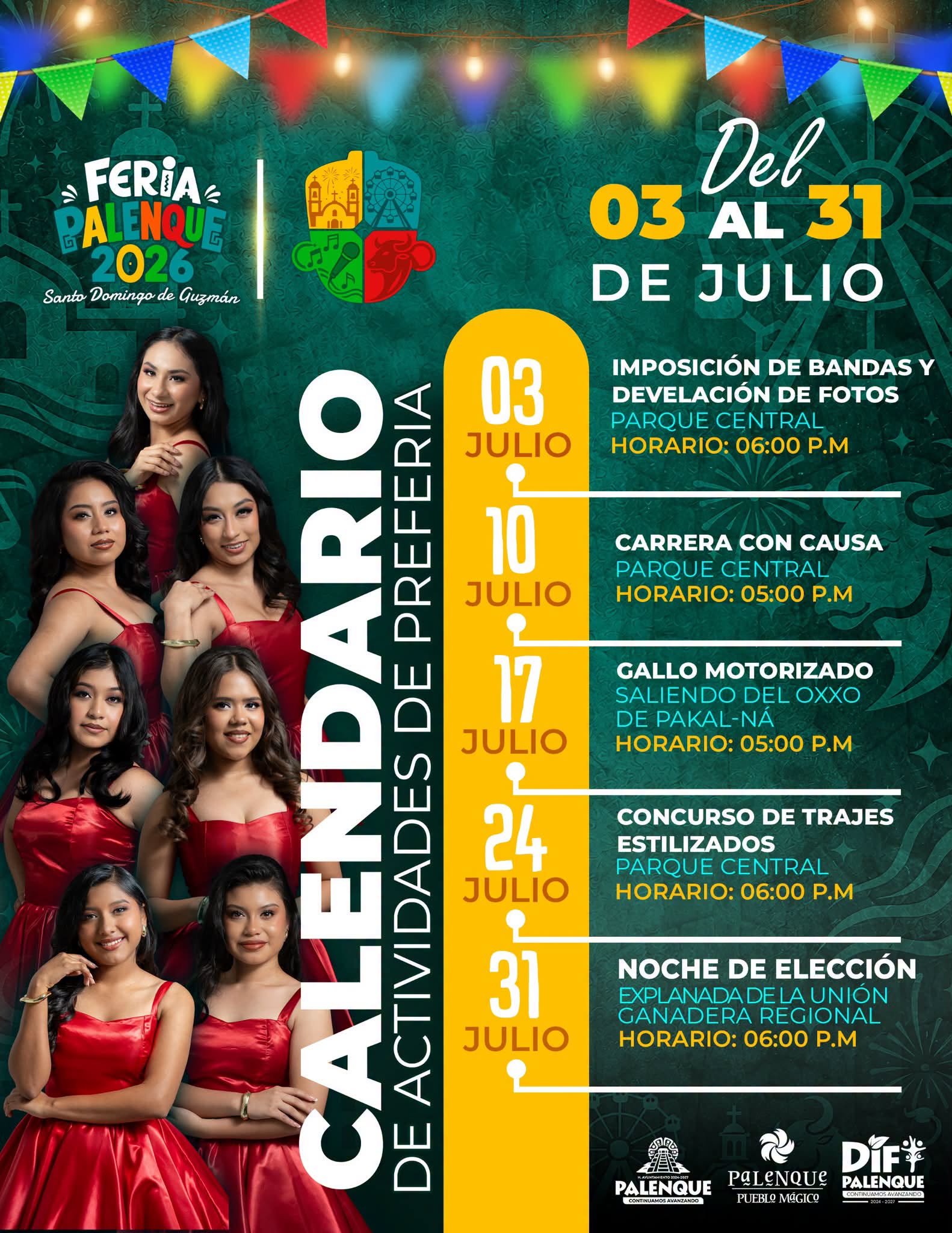calendario preferia palenque 2026
