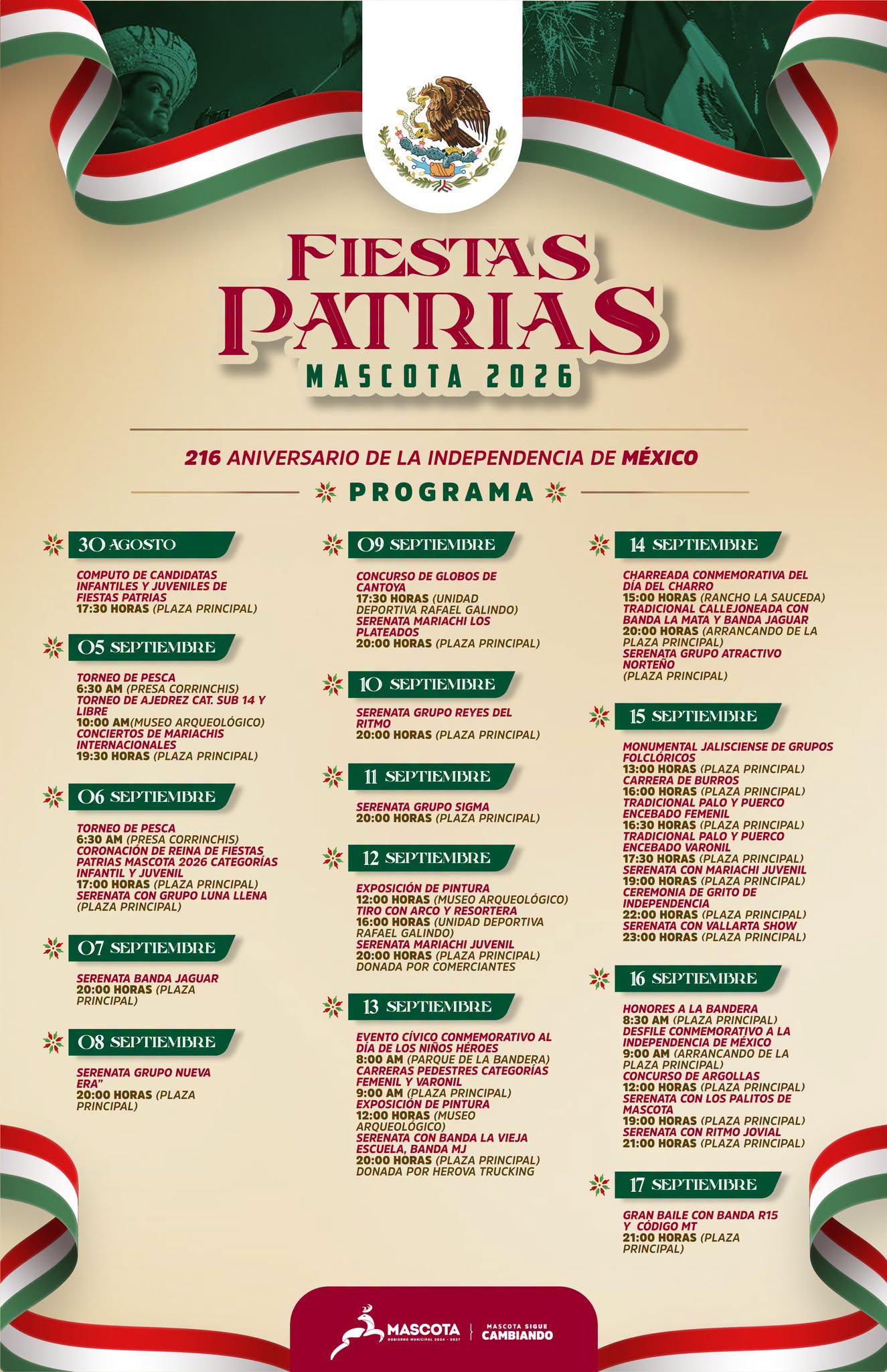 programa fiestas patrias macota 2026